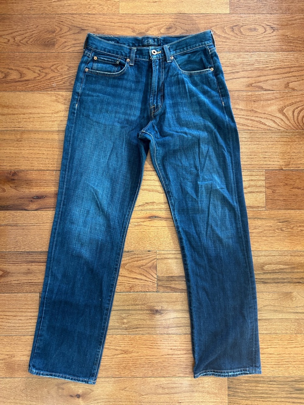 Lucky Brand Straight Men’s Jeans in Dark Blue Denim